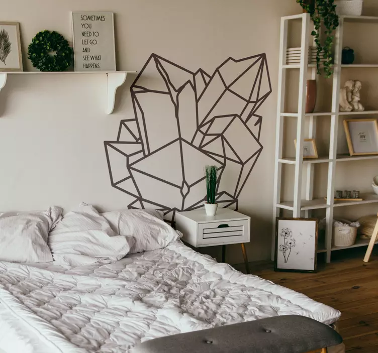 μονόχρωμη γραμμή χαλαζία αφίσα - TenStickers