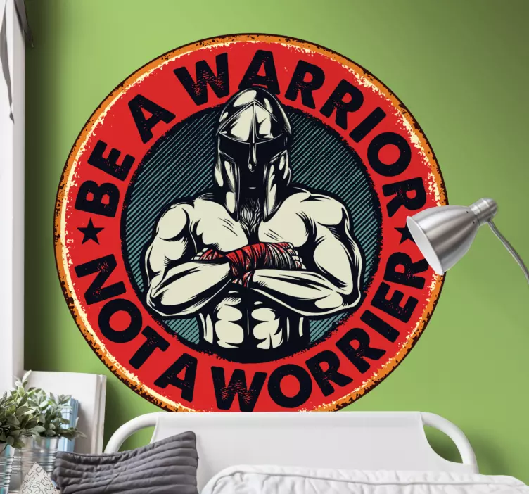 να είναι ένας πολεμιστής και όχι ένα αποκαλυπτικό απόσπασμα - TenStickers