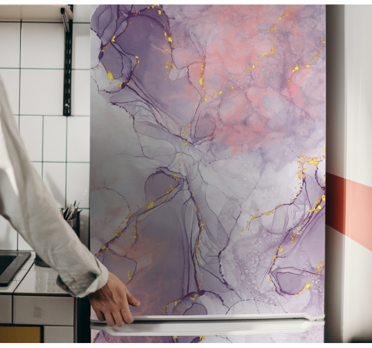 αυτοκόλλητο ρεαλιστικό μωβ μάρμαρο - TenStickers