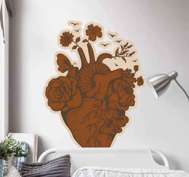 ρετρό καρδιά vintage αυτοκόλλητα - TenStickers