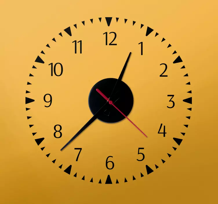 αυτοκόλλητο ρολόι τοίχου ρετρό στυλ - TenStickers