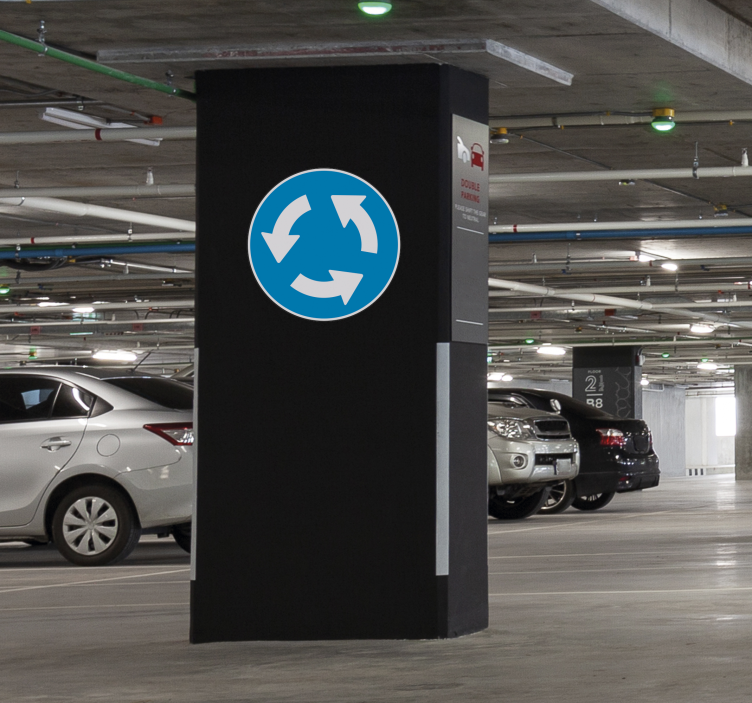 αυτοκόλλητο κυκλική πινακίδα - TenStickers