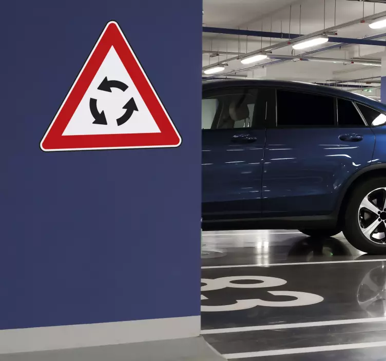 αυτοκόλλητο σημάδι κυκλική - TenStickers