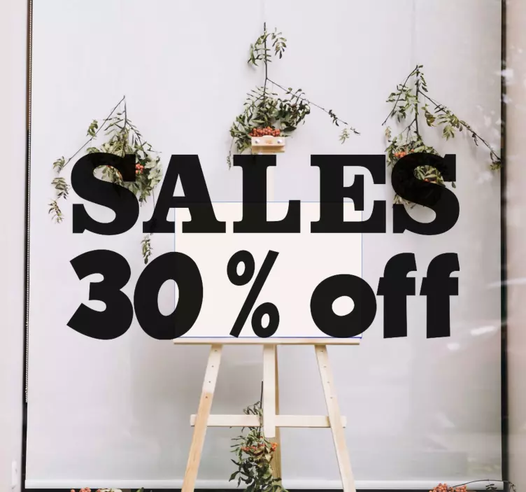 αυτοκόλλητο παράθυρο εξατομικευμένων πωλήσεων - TenStickers