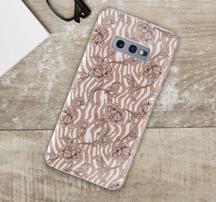 αυτοκόλλητο Samsung λουλουδάτο μοτίβο - TenStickers