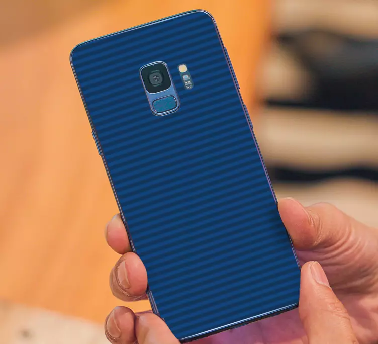 αυτοκόλλητο Samsung ριγέ μπλε εξώφυλλο - TenStickers