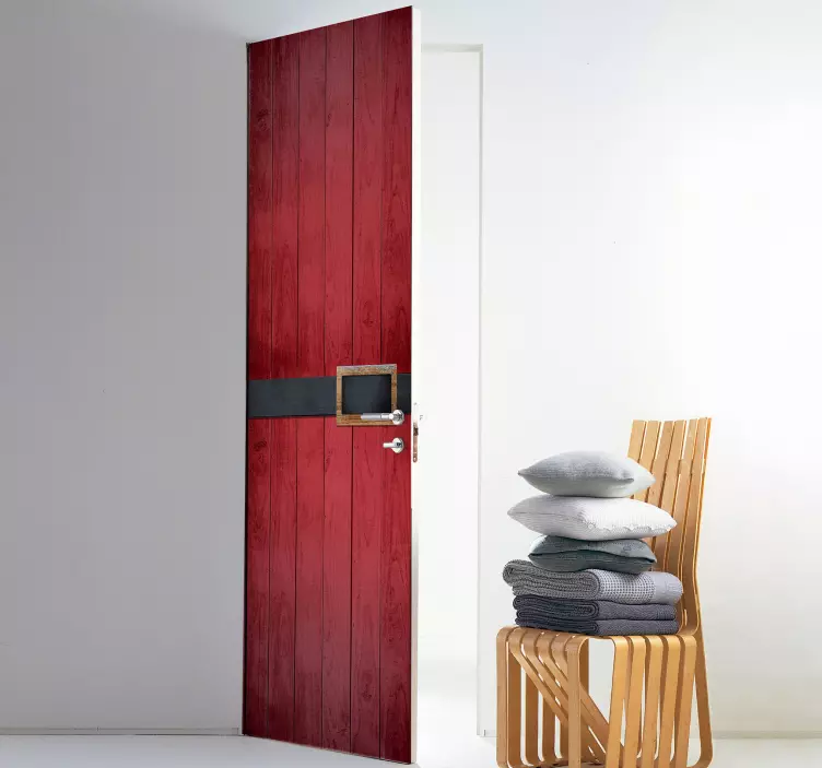 αυτοκόλλητο της πόρτας του santa - TenStickers