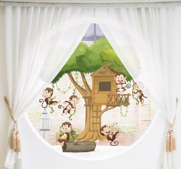 Αυτοκόλλητο με το παράθυρο της σαβάνας - TenStickers