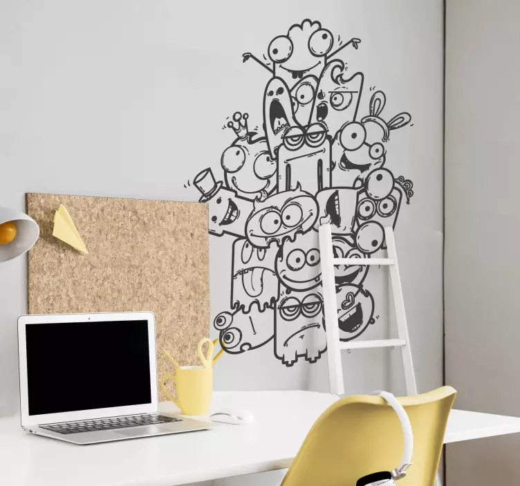 αυτοκόλλητο τρομακτικό τέρατα για παιδιά - TenStickers