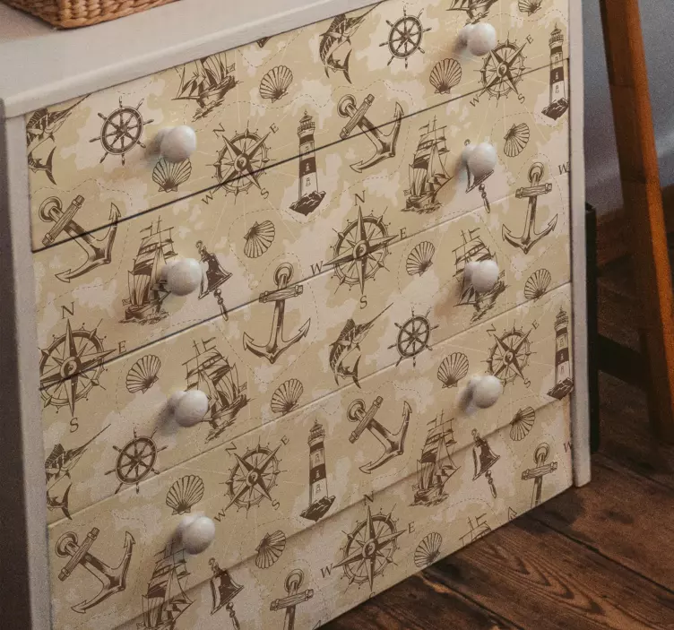 αυτοκόλλητο επίπλων αντικειμένων θάλασσας - TenStickers