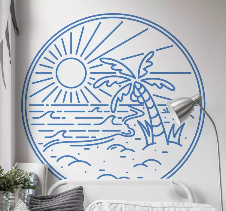 αυτοκόλλητο τοίχου με θαλασσογραφία - TenStickers