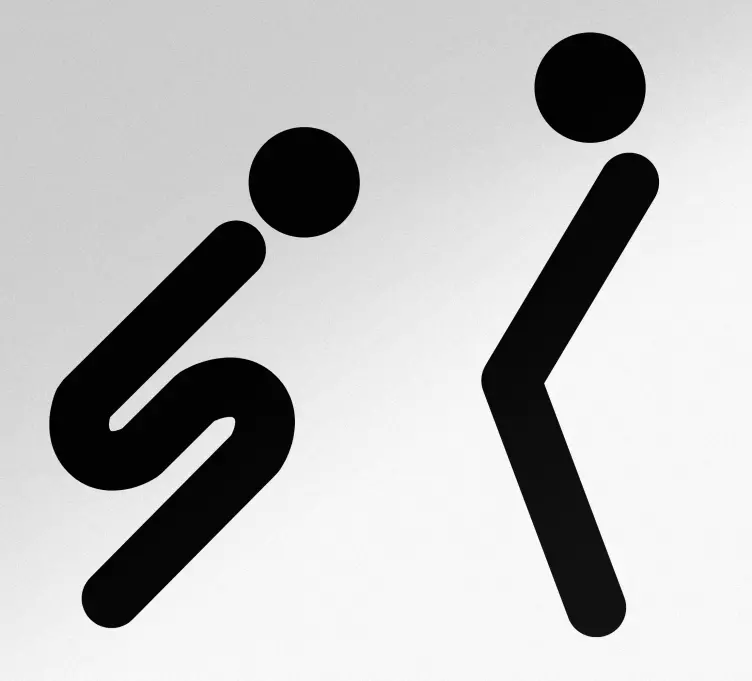 σετ εικονιδίων τουαλέτα πόρτα - TenStickers