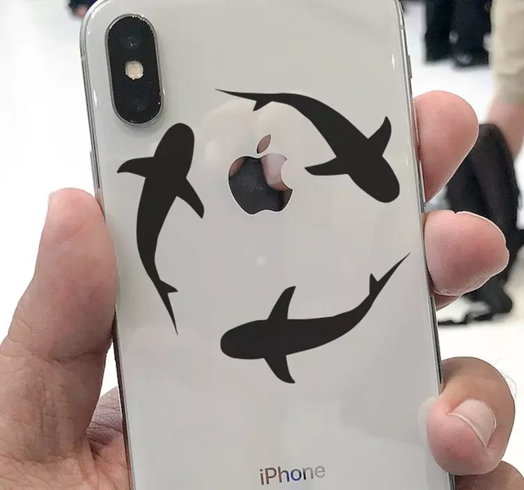 αυτοκόλλητο iphone καρχαριών - TenStickers