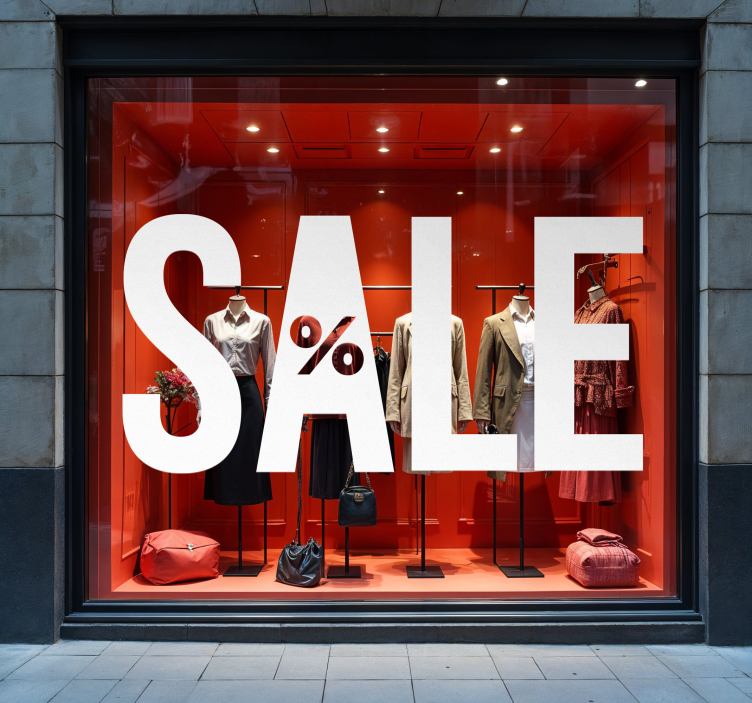 Αυτοκόλλητα προσφορών μεγάλα γράμματα - TenStickers