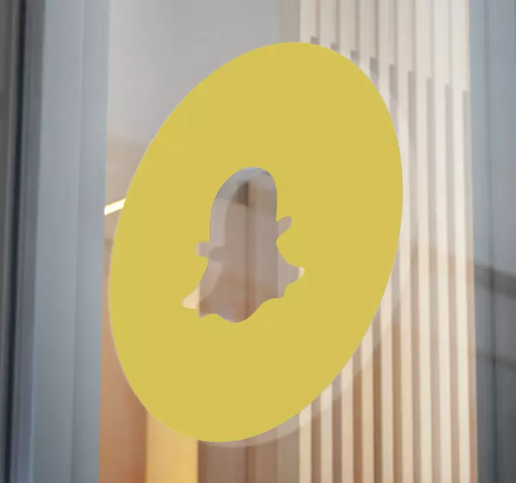 Αυτοκόλλητο για βιτρίνες Στρογγυλό Λογότυπο - TenStickers