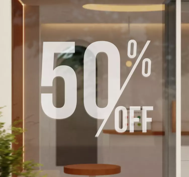 Αυτοκόλλητο για βιτρίνες εκπτώσεις - TenStickers