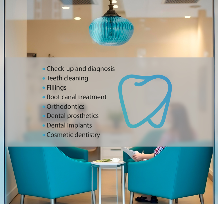 Αυτοκόλλητο για βιτρίνες ημιδιαφανής κόλλα με εξατομικευμένες υπη - TenStickers