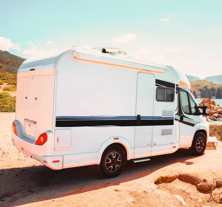 αυτοκόλλητο γραμμής τροχόσπιτου - TenStickers