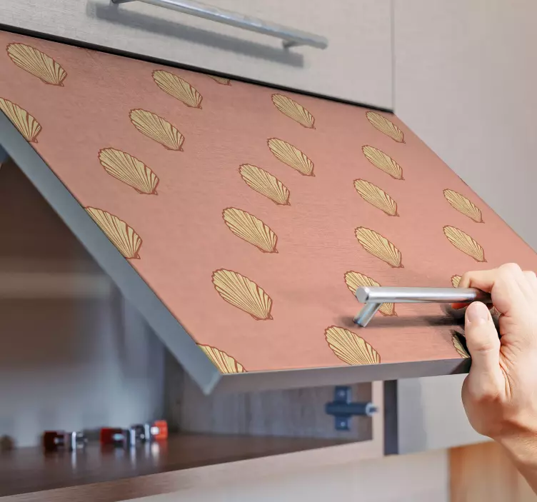 συμμετρικό decal επίπλων κοχυλιών - TenStickers