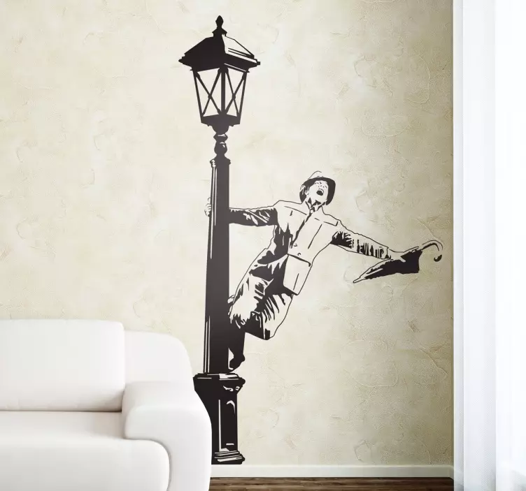 αυτοκόλλητο στο singin 'in the rain wall - TenStickers