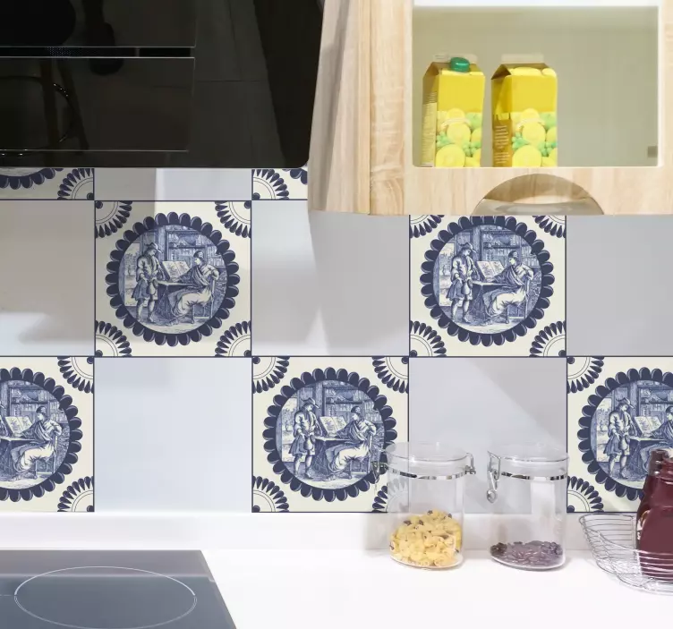 αυτοκόλλητο βινυλίου άνθρωπος που κάθεται - TenStickers