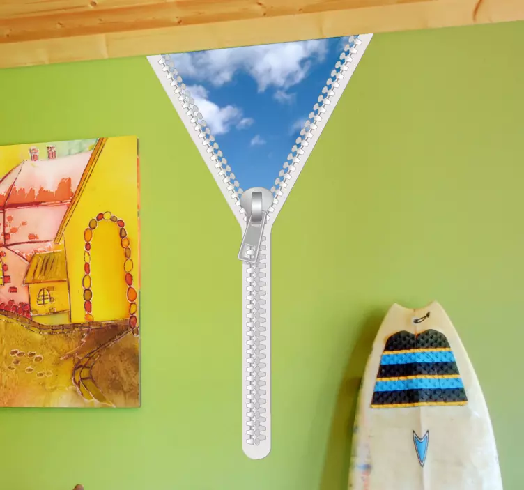 αυτοκόλλητο σύννεφο με φερμουάρ - TenStickers