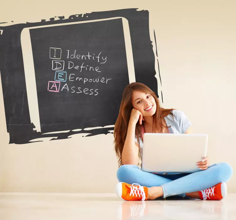 αυτοκόλλητο μαυροπίνακα slate slide - TenStickers