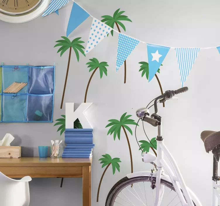 μικρό αυτοκόλλητο τοίχου μικρού φοίνικα - TenStickers