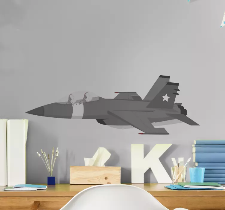 Σοβιετικό μαχητικό αεροσκάφος εικονογράφηση decal - TenStickers