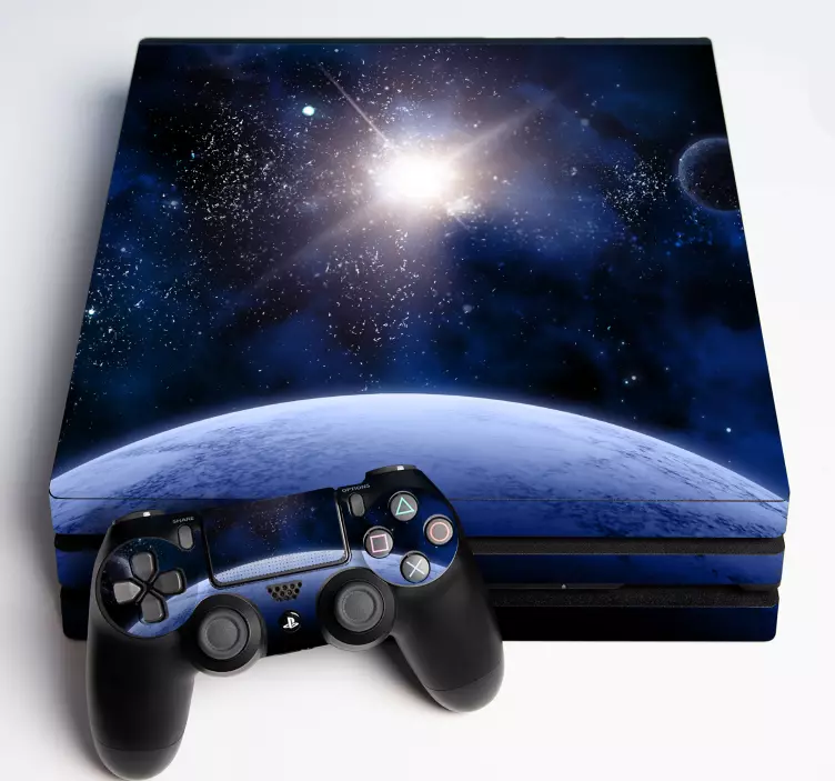 αυτοκόλλητο βινυλίου space galaxy ps4 - TenStickers