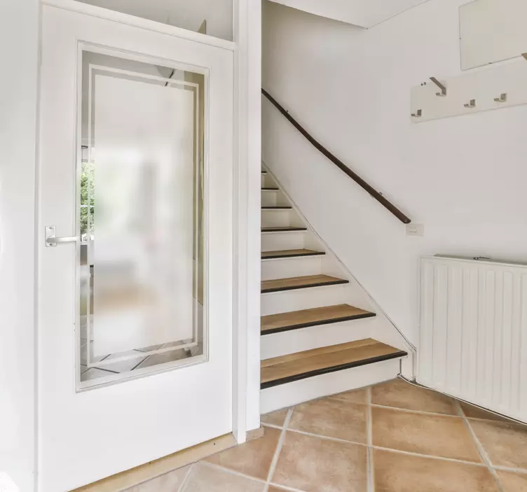 τετράγωνο με πλαίσιο ημιδιαφανές αυτοκόλλητο - TenStickers