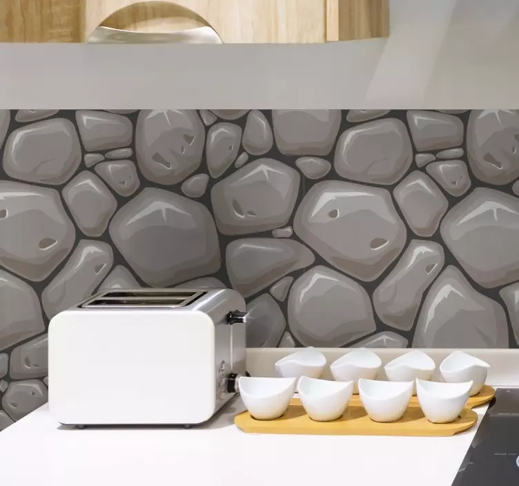 αυτοκόλλητο τοιχογραφία πέτρινο εφέ - TenStickers