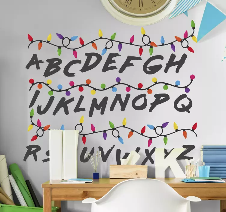 αυτοκόλλητο τοίχου ξένα πράγματα - TenStickers