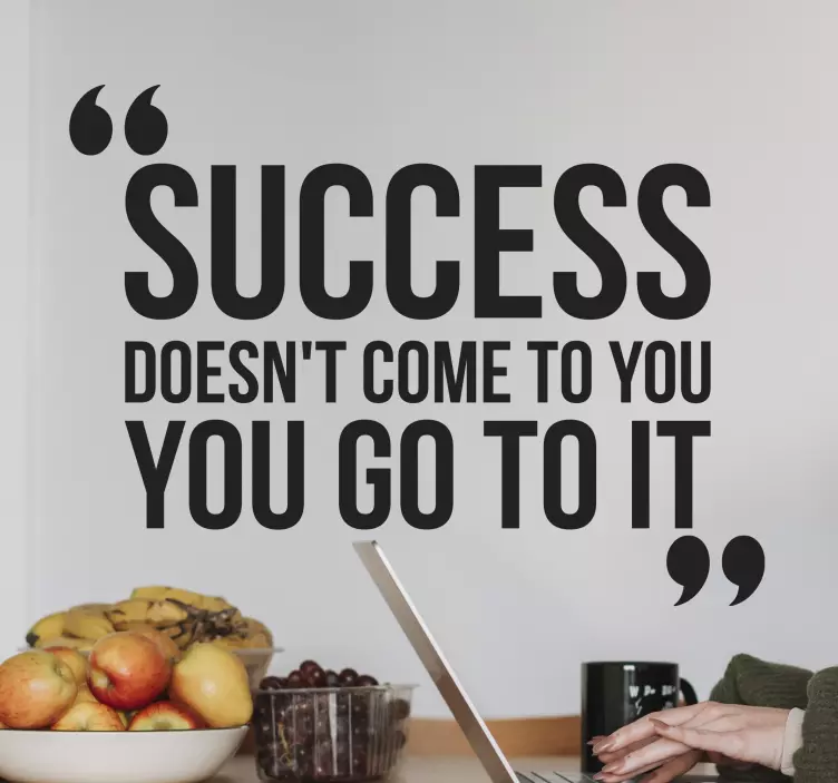 αυτοκόλλητο εμπνευσμένη σχεδίαση επιτυχίας - TenStickers