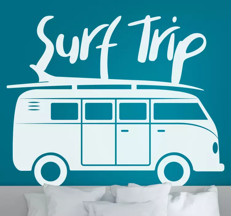 Surf trip surf βινυλίου decal - TenStickers