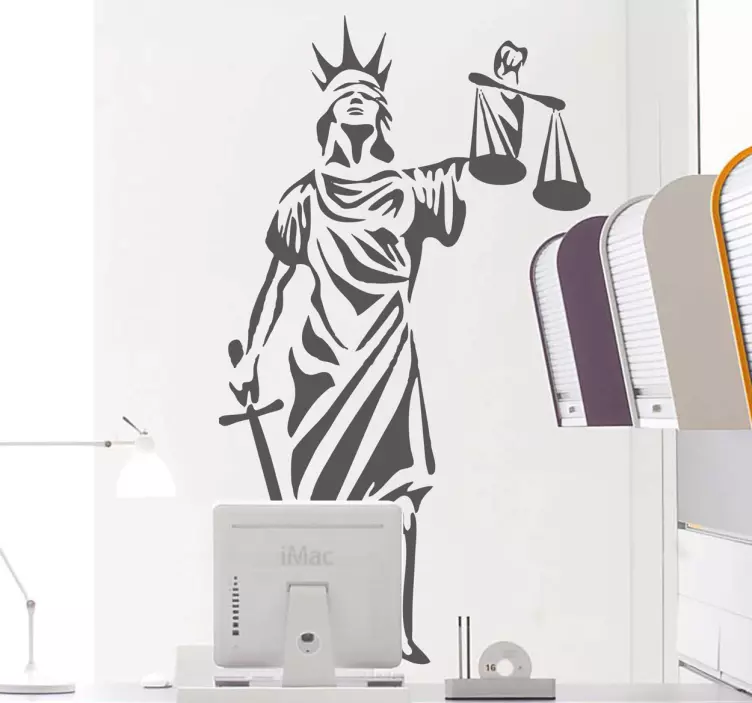 αυτοκόλλητο σύμβολο της δικαιοσύνης - TenStickers