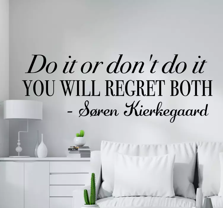 αυτοκόλλητο κειμένου εμπνευσμένη επιλογή ζωής - TenStickers