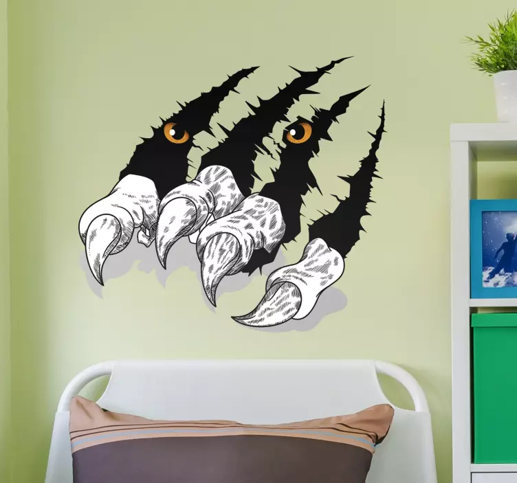 αυτοκόλλητο αυτοκινήτου νύχια της τίγρης - TenStickers