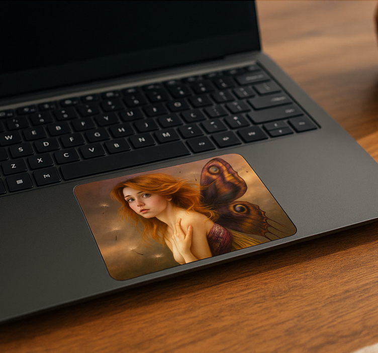 Αυτοκόλλητο επιφάνειας αφής κορίτσι με πικραλίδες που επιπλέουν - TenStickers