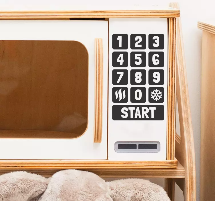 Παιχνίδια Αυτοκόλλητου Πλήκτρα μικροκυμάτων κουτιού - TenStickers