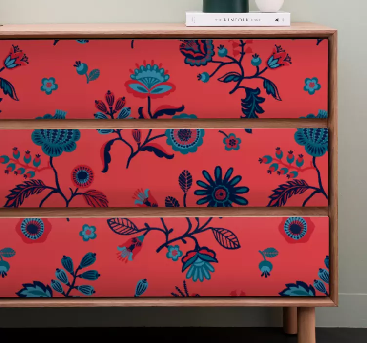 παραδοσιακή πολωνική λαϊκή τέχνη αυτοκόλλητο επίπλων - TenStickers