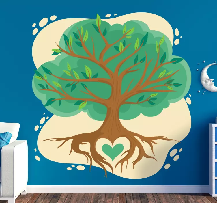 αυτοκόλλητο δέντρο της ζωής αγάπης δέντρο - TenStickers