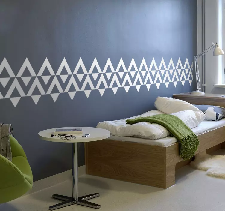 αυτοκόλλητο τριγωνικό περίγραμμα - TenStickers