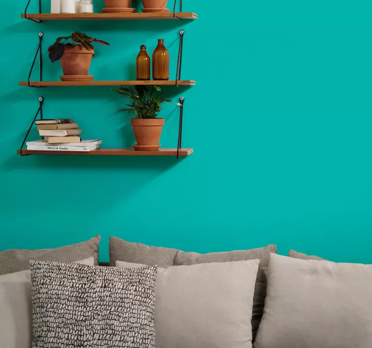 τυρκουάζ απλό βινύλιο αυτοκόλλητο - TenStickers