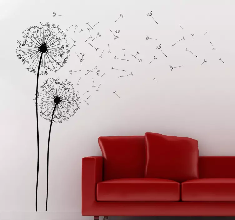 δύο πικραλίδες wall art decal - TenStickers