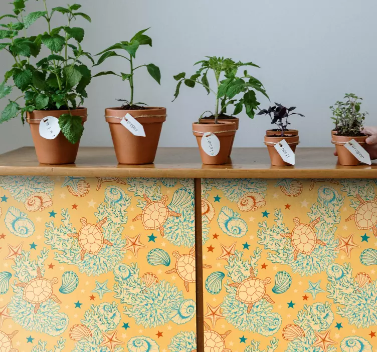 αυτοκόλλητο υποθαλάσσιας ζωής μαλακά έπιπλα - TenStickers