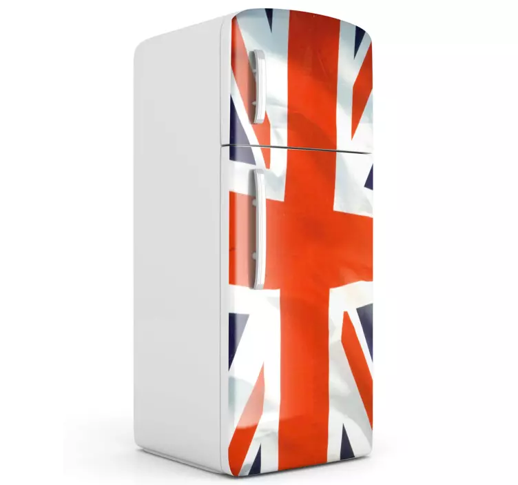 αυτοκόλλητο κάλυμμα ψυγείου union jack - TenStickers
