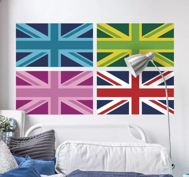 αυτοκόλλητα τοίχου union jack - TenStickers