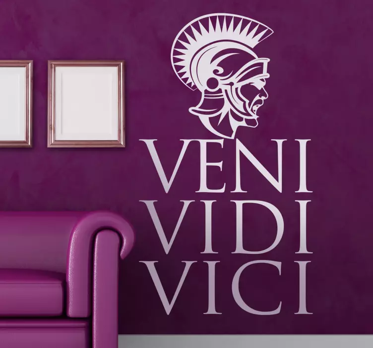 αυτοκόλλητο veni vidi vici - TenStickers