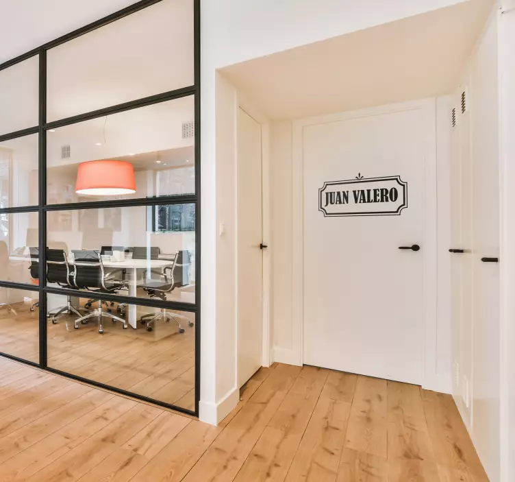 Αυτοκόλλητες Πόρτες Ετικέτα Όνομα - TenStickers